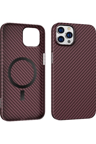 Hoco Apple Uyumlu iPhone 14 Pro 6.7 Kılıf Manyetik Magsafeli Darbe Emici Tele