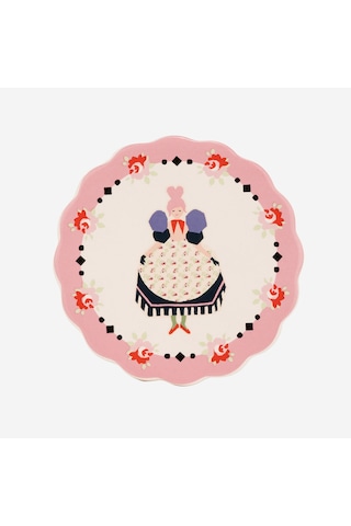 Cath Kidston Pembe Mantar Bardak Altlığı 10 Cm