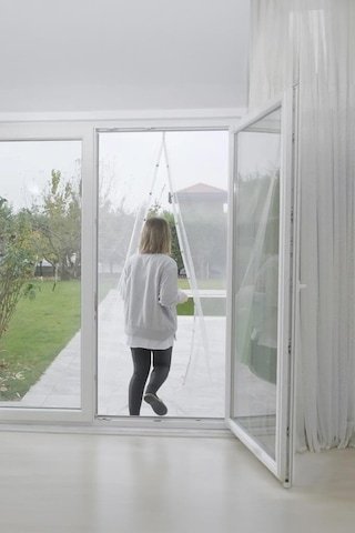 Forvet Çift Kanat Cırtlı Sineklik Kapı Seti 2 Ad. 65x220 Cm + 5.6 Metre Bant Ve Mıknatıs Hediyeli