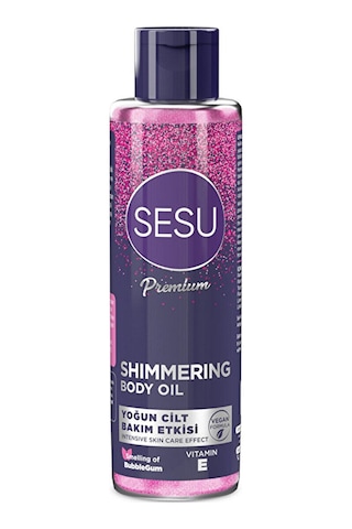 Sesu Simli Vücut Bakım Yağı 150 ML