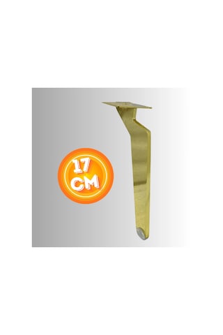 17 Cm Metal Tabanca Ayak Koltuk Ayağı Mobilya Ayağı Ünite Ayağı Konsol Ayağı Puf Berjer Ayağı Gold