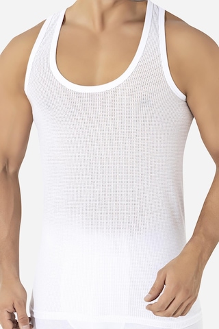 6'lı Paket Beyaz Erkek Fileli Atlet Pamuklu Delikli Yazlık Erkek Atlet Beyaz