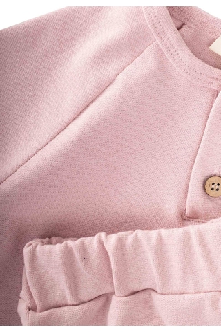 Cigit Reglan Kol Patlı Basıc Takım 1-5 Yaş Pudra Pembe Pudra Pembe