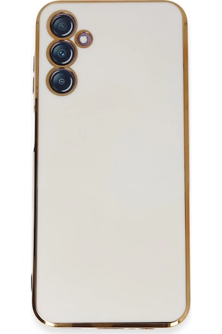 Samsung Galaxy M14 5g Kılıf Volet Silikon - Beyaz