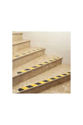Merdiven Kaydırmaz Bant 5cm X 25m Merdiven Kaymaz Sarı Siyah Bant Marketim