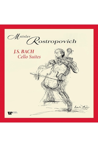 Mstislav Rostropovich - Bach Cello Suites 4 Lp Set Plak