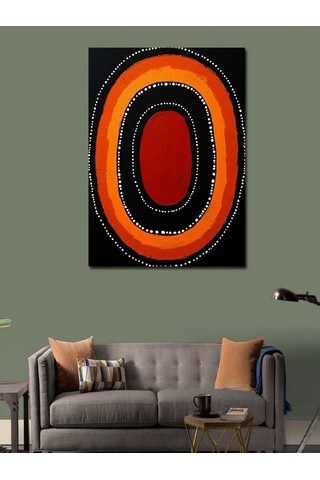 Kanvas Tablo Aborjin Renkli Soyut Sanat 100cmx140cm