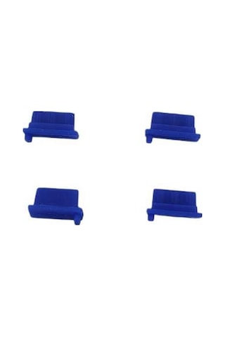 Tüm Usb Portlara Uyumlu Toz Ve Kir Önleyici Usb Soket Koruyucu Tıpa Slikon 4 Adet Mavi