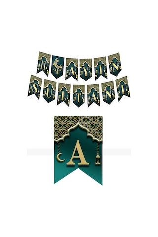 Ramazan Süsleme Seti Hoşgeldin Ramazan Yazısı 4'lü