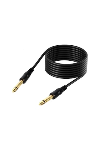 3 Metre - 6.3mm Mono Çivi Jak Gitar Amfi Enstrüman Kablosu