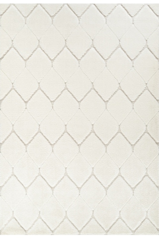 Kaşmir Halı Süpersoft Grace White 160x230 CM Salon Mutfak Halısı Yolluk Kilim