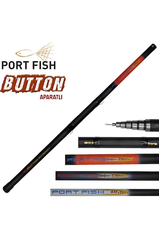 Portfish Button Aparatlı Göl Kamışı 400 CM