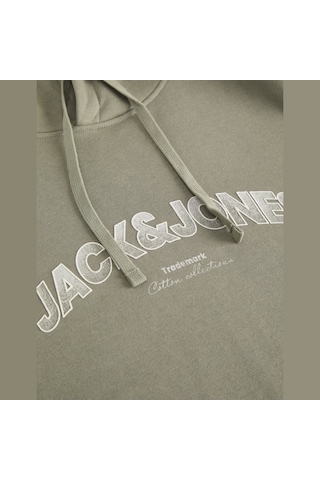 Jack & Jones Erkek Regular Fit Gögüs Baskili Sweatshirt - Avery - 12298451 Vetiver