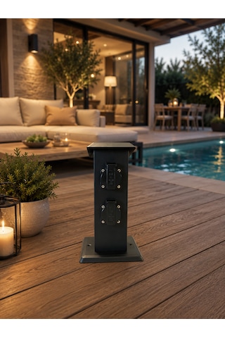 Ness Socket Bahçe Prizi Dikey