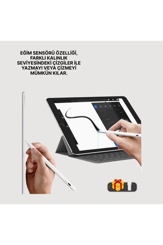 Yüksek Hassasiyetli Eğim Sensörlü Dijital Kalem Usb-c Hızlı Şarjlı Yeni Nesil
