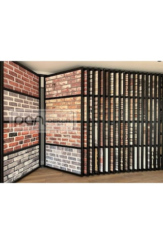 5 Adet X Tuğla Desenli 3D Strafor Köpük Duvar Kaplama Paneli (446785634)