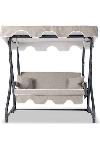 :Morus 2 Kişilik Bahçe Balkon Teras Salıncağı - Kırçıllı Gri