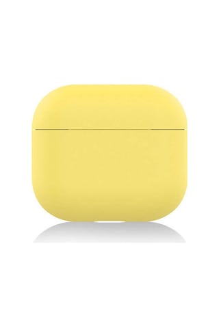 Wozlo Apple Uyumlu AirPods 3 Koruyucu Kılıf - 3. Nesil Silikon Kulaklık Koruma Kılıfı - Sarı