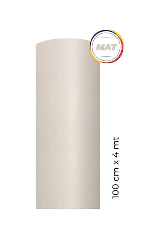 Mat Beyaz Kendinden Yapışkanlı Kaplama Folyosu 100 Cm X 4 Mt