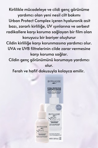 Byphasse Kirliliğe Karşı Koruyucu Serum Şerbeti 50 ML