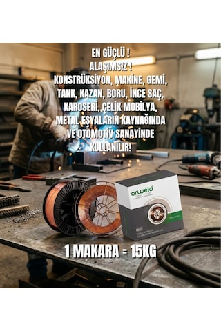 Orweld Orw Sg2 1mm Gazaltı Kaynak Teli 1 Makara 15kg