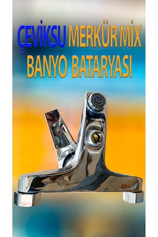 Merkür Mix Model Banyo Bataryası Krom