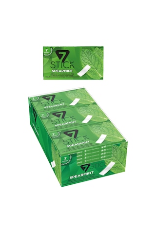Şekersiz 7'li Yeşil Nane Aromalı Sakız 14,5gr 24 Adet