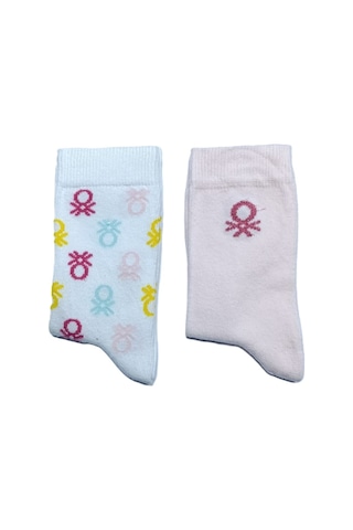 United Colors Of Benetton Unıted Colors Of Benetton Erkek Çocuk 2'li Soket Çorap Bnt-g24088 Pembe