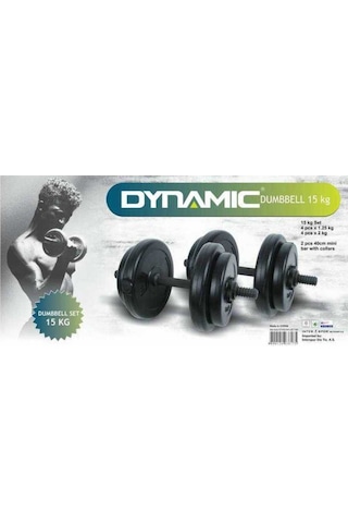 Dynamic Vinly Dumbell Set 15 KG