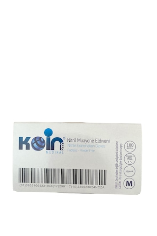 Koinsmh Pudrasız Nitril Muayene Eldiveni Siyah 100'lü