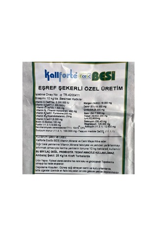 Eşref Şekerli Besi Premiks 25 Kg