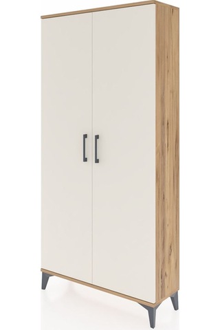 Arges Dolap 2 Kapaklı Tek Askılı 88x30x182 Çam-aytaşı Çam