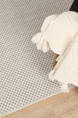 Sisalux 3082 Beyaz Gri Sisal Dokuma Jüt Kilim Hav Toz Vermez Halı Salon Mutfak Oturma Odası Halısı Beyaz - Gri