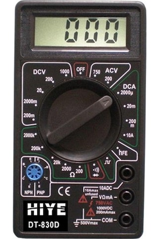 Hıye Class DT830D Dijital Avometre Multimetre Ölçü Aleti