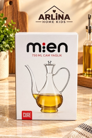 750 Ml İbrik Model Cam Yağlık Şeffaf