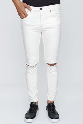 099 Beyaz Jean Pantolon Beyaz