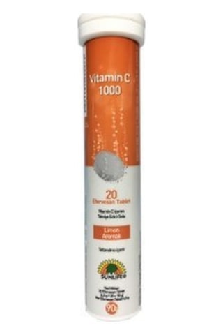 Sunlife Vitamin C 1000 MG 20 Efervesan Tablet