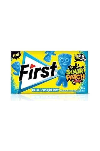Fırstfirst Sour Patch Kids Blue Raspberry Ahududu Aromalı Şekersiz Sakız 27 G - 3'lü Paket