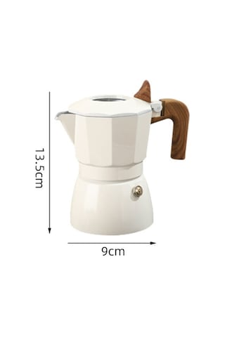 Sones 100 Ml Çift Vanalı Mocha Pot Espresso Makinesi Açık Hava Kahve Demleme Potu Çıkarma Aracı