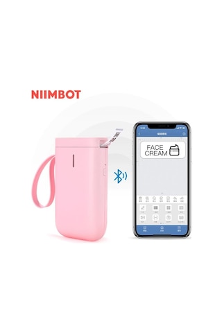 Niimbot D11 Bluetooth Taşınabilir Termal Etiket Yazıcı Pembe