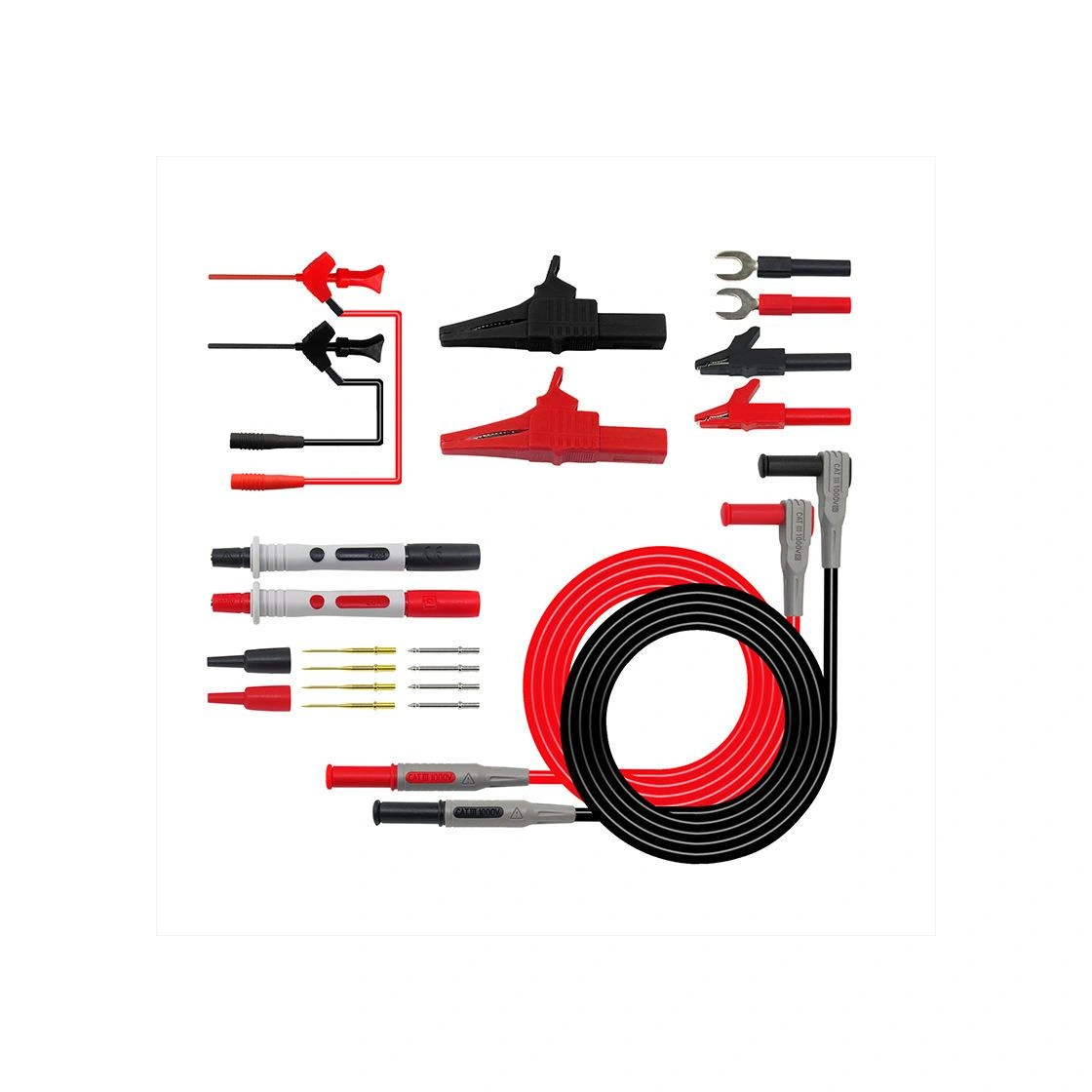 P1300d 18 Parça Çok Işlevli Değiştirilebilir Multimetre Probu Test Ölçüm Kablo Kiti