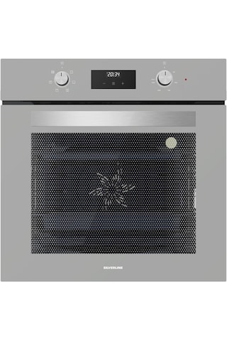 Silverline BO6502S02 - CS5429S01 - 3457 Soho 60 CM Gri Cam Ankastre Set