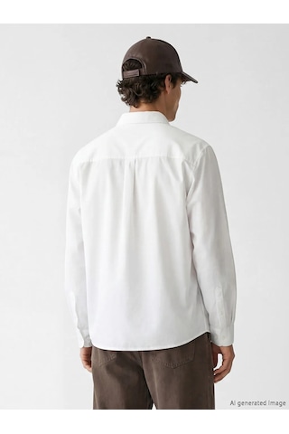 Lc Waikiki Beyaz Loose Fit Oxford Erkek Gömlek