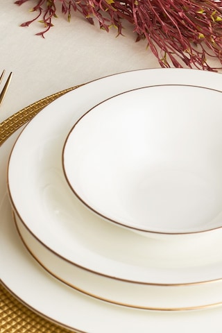 Karaca Fine Pearl Diana 24 Parça 6 Kişilik Yemek Takımı Gold