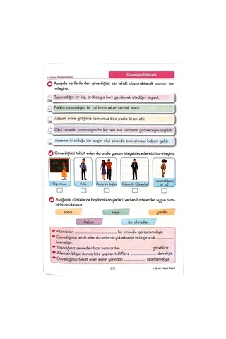 3.sınıf Hayat Bilgisi - Etkinlikli Çalışma Ve Soru Bankası Kitabı