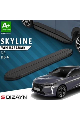 S-dizayn Ds Ds 4 Skyline Siyah Yan Basamak 183 Cm 2020 Üzeri A+ Kalite