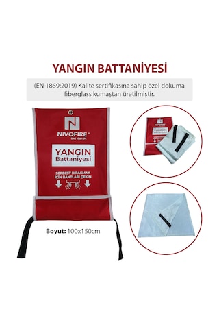 Yangın Battaniyesi 100x150cm