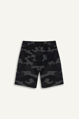 Defacto Erkek Çocuk Kamuflaj Desenli Gabardin Şort F1179a825hsgr164 Gri
