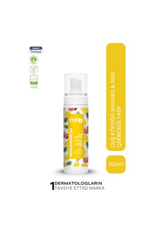 Tto X Nemlendiricili Duş Köpüğü Ananas&Nar Çekirdeği Yağı 200Ml