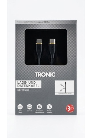 Tronic Type-c To Type-c Hızlı Şarj Ve Veri Kablosu - Pd Destekli 1 Metre Kablo 480 Mbps